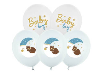 Balloons 30 cm - Baby boy - mix - 6 pcs.