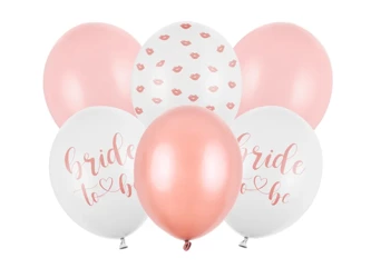 Balloons 30 cm - Bride to be - mix - 6 pcs.