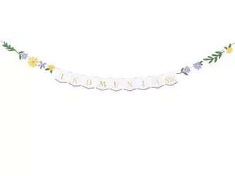 Banner - First Holy Communion - Flowers - 13 x 300cm