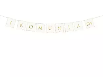 Banner - First Holy Communion - White - 15 x 133cm