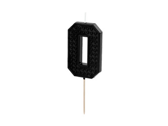 Birthday candle - Number 0 - Blocks - 6 cm