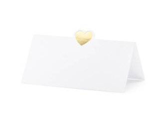 Business cards for the table - Heart - 10 x 5 cm - 10 pieces