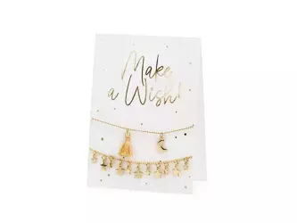 Card with bracelets - Make a wish! - 10.5 x 14.8 cm