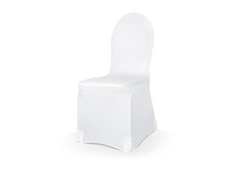 Chair cover - White - Matte - 1 pc.