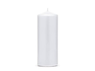 Club candle - White - Matte - 15 x 6 cm