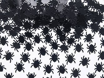 Confetti - Black Spiders - 1.2cm - 15g