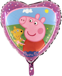 Foil Balloon "Peppa Pig" - Peppa and Teddy 18"