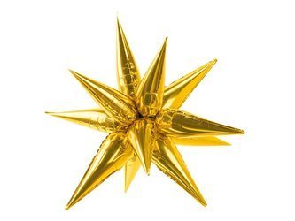 Foil balloon - Gold Star 3D - 95 cm