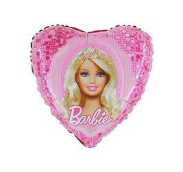 Foil balloon - Heart - Barbie - 45 cm - 1 pc.