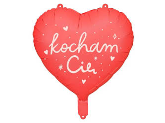 Foil balloon - Heart - I love you - Red - 45 cm