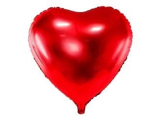 Foil balloon - Heart - Red - 45 cm