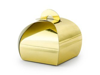 Gift boxes - Gold - Metalized - 6 x 6 x 5.5 cm - 10 pcs.