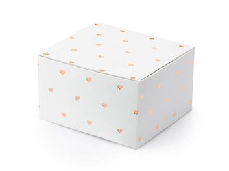 Gift boxes - Hearts - 6 x 3.5 x 5.5 cm - 10 pcs.