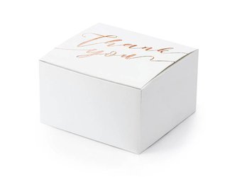 Gift boxes - Thank You - Pink Gold - 6 x 3.5 x 5.5 cm - 10 pcs.