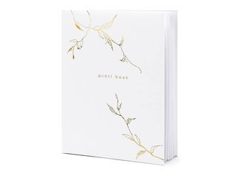 Guest Book - Guest Book - White - Twigs - 20 x 24.5 cm - 22 sheets