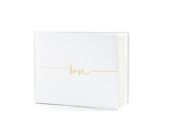 Guestbook - Beige - Love - 24 x 18.5 cm - 22 pages