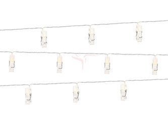 LED lights with buckles - Clear - 140cm