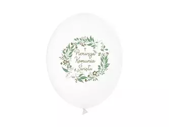 Latex balloons - First Holy Communion - 30cm - 6pcs.