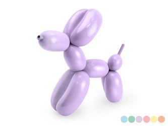 Modelin balloons with pump - Pastel - 130cm - 30 pieces