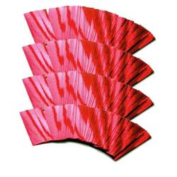 PAPER CONFETTI - LOOSE - RED METALLIC RECTANGLES - 1KG