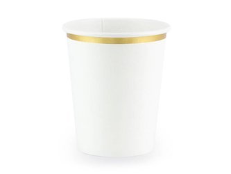 Paper cups - White - 260ml - 6 pieces