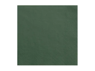 Paper napkins - Bottle green - 33x33cm - 20 pcs