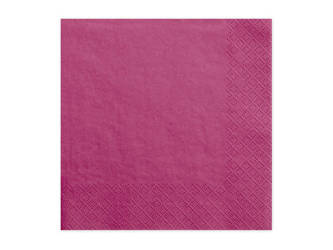 Paper napkins - Dark pink - 33x33cm - 20 pieces