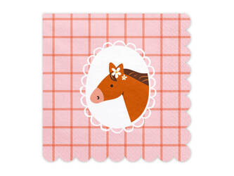 Paper napkins - Horses - 33x33cm - 12 pcs.