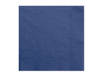 Paper napkins - Navy blue - 33x33cm - 20 pieces