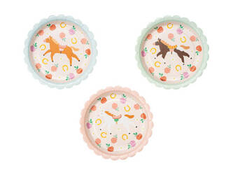 Paper plates - Horses - 18cm - 6 pcs.