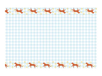 Paper tablecloth - Crate with horses - 180 x 120cm - 1 pc.