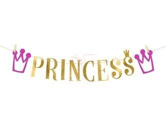 Party Banner - Princess - Gold - 13.5 x 90 cm