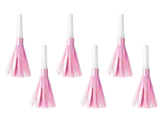 Party trumpets - Bright pink - 12.5 cm - 6 pieces