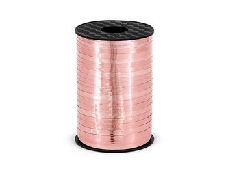 Plastic Ribbon - Pink Gold - Metalized - 5mm/225m