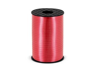 Plastic Ribbon - Red - Matte - 225m / 5mm