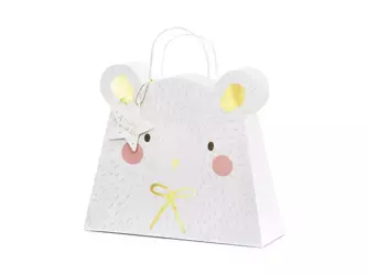 Polar bear gift bag - 31.5 x 27 x 10 cm