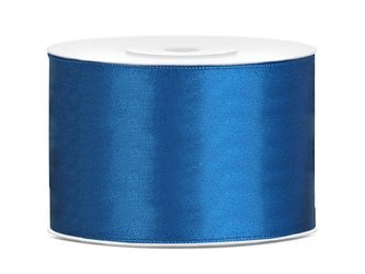 Satin ribbon - Blue - 50mm x 25m