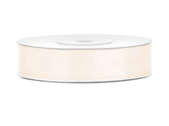 Satin ribbon - Light cream - 12mm x 25m