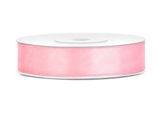 Satin ribbon - Light pink - 12mm x 25m