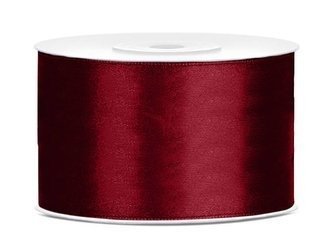 Satin ribbon - Maroon - 38mm/25m