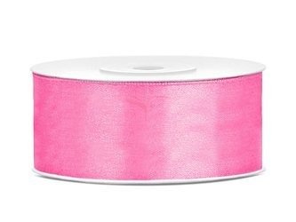 Satin ribbon - Pink - 25mm/25m