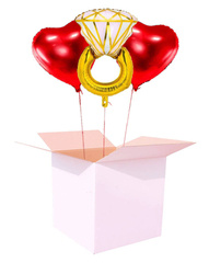 Set of inflated helium balloons - Engagement