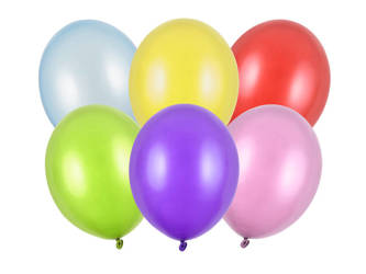 Strong 30cm Balloons - Metallic Mix - 10pcs