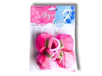 THROWING TRANSPARENTS BOY OR GIRL? - PINK - TXK162-10 - Triplex - 4 pcs