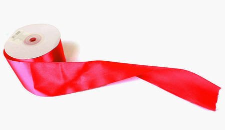 Satin ribbon - Red - 50mm / 1m