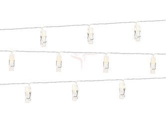 LED lights with buckles - Clear - 140cm