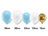 Balloon garland - blue, white and gold Glossy - 108 pcs.