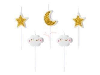 Birthday candles, Little Star - 2-3cm - 5 pieces