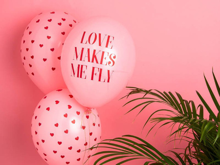 Strong 30cm Balloons - Pastel Baby Pink - Love Makes Me Fly - 50 pieces