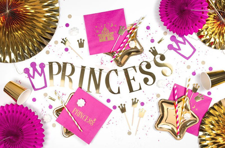 Party Banner - Princess - Gold - 13.5 x 90 cm